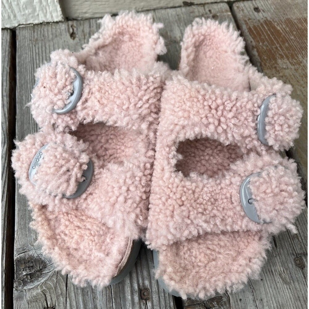 Papillio Birkenstock Arizona Big Buckle Women's 39 US 8 Shearling Slide Sandals - Picture 4 of 13